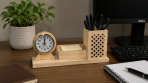 Stylish Penpot and card Holder with Stylish watch