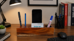 Stylish Mehgoni wood desk organizer size-3x3x10 - Image 3